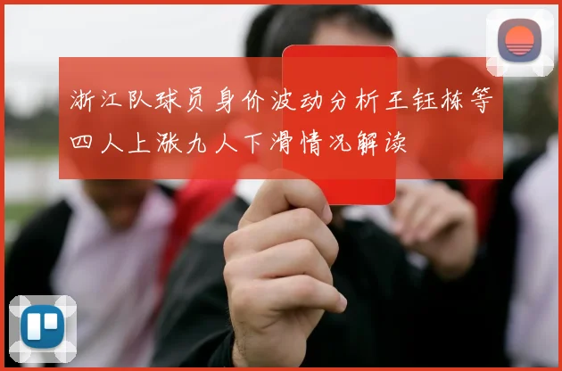 浙江队球员身价波动分析王钰栋等四人上涨九人下滑情况解读